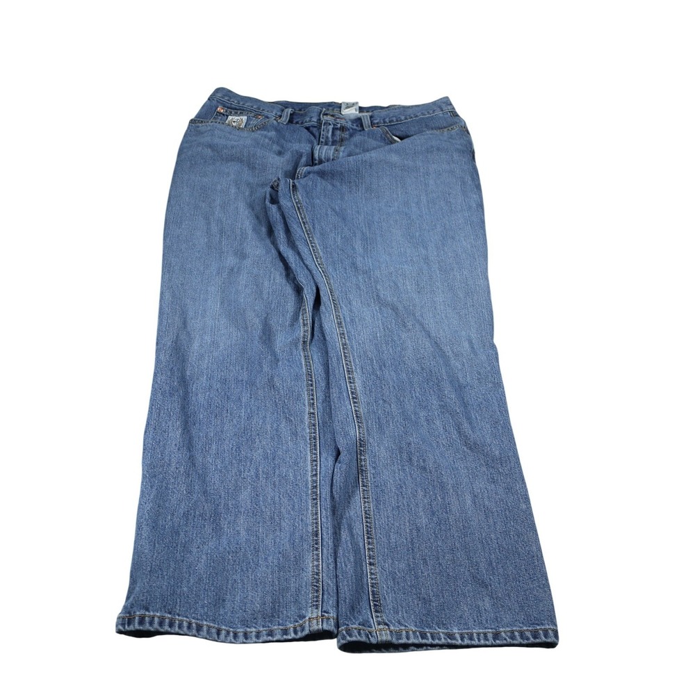 Cinch Jeans Mens 38x32 Blue Medium Wash Bootcut Relaxed Logo Five Pocket Denim